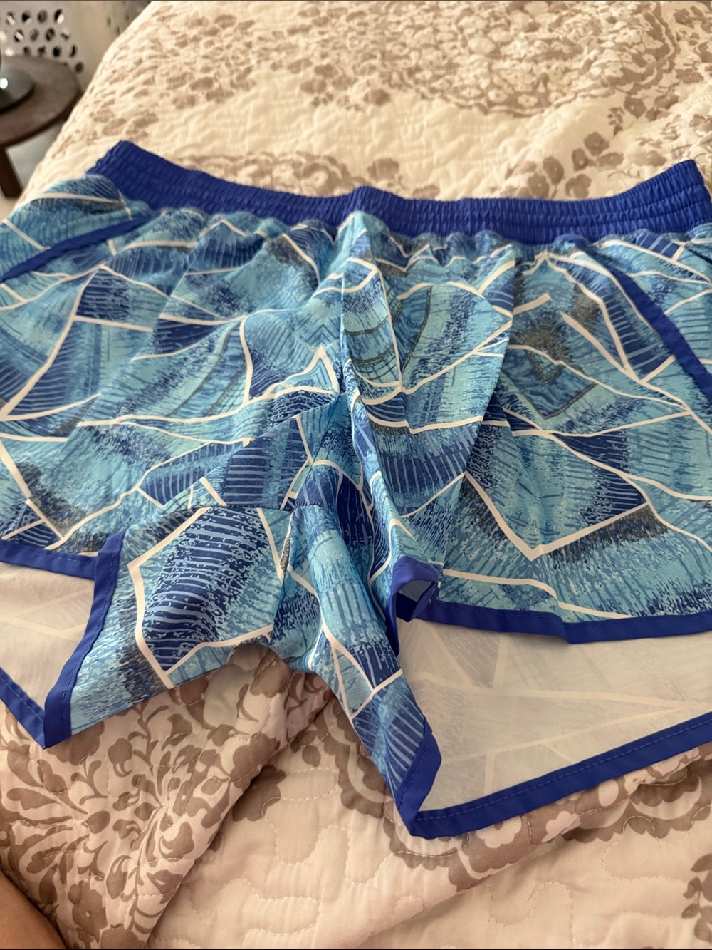Champion Women's Blue Geometric Lounge Shorts